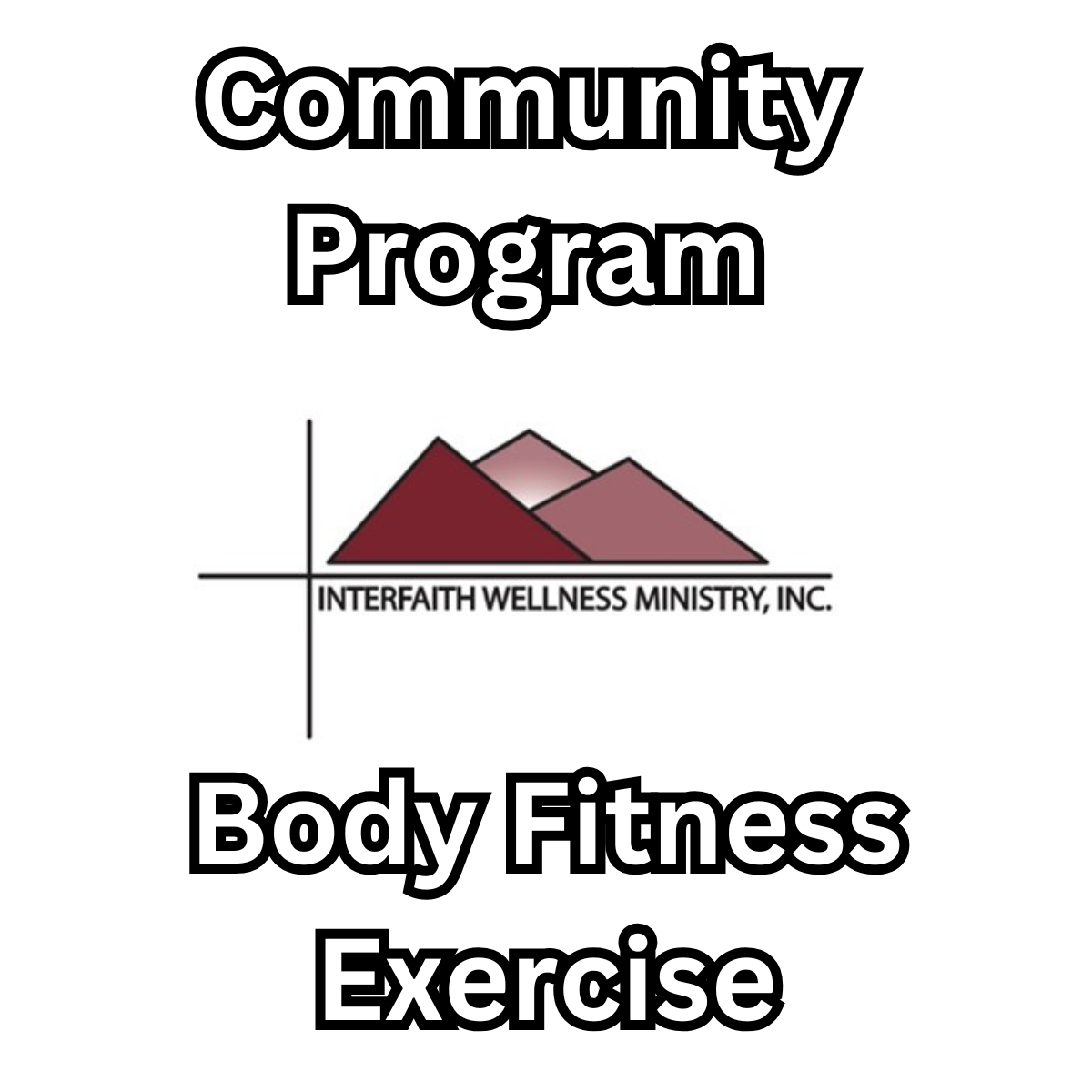 Community Program heading with the Interfaith Wellness Ministry Logo